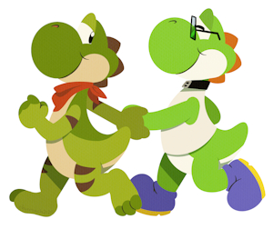 Yoshi parade [couple][project by Chuwoach] by LenniYosh