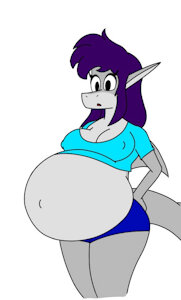 Pregnant Pred Saki by SeasideLemons
