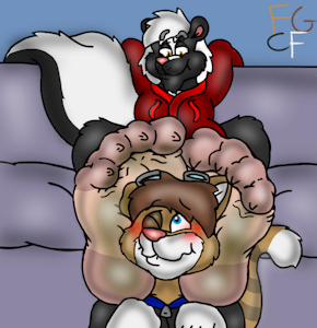 Foot Stool Kitty by TheRedSkunk