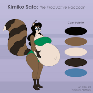 Kimiko Sato: The Productive Raccoon by SatsumaLord