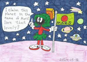 Marvin the Martian art 2024 by KatarinaTheCat18