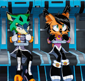 Clove & Nicole In The Drop Ship Of Doom! (Commissiom) by Tho6Who4