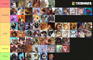 [Tierlist] Anthropomorphic species, personal taste, preference. by AeylinFaith