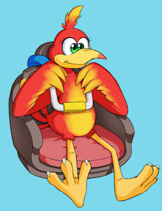 Kazooie's Big Drop (Commission) by Tho6Who4