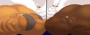 Eagles Hotdog Eating by KingBigWolf
