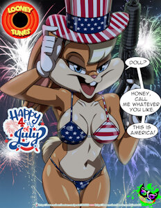 The Looney Tunes - Lola Bunny - 4th of July by SilentSid1992