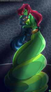 Spectre x Madame Anaconda - Lamia Snuggles by Marauder6272 by RBComics