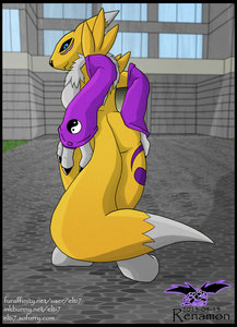 Renamon Buttshow by Ruthaa