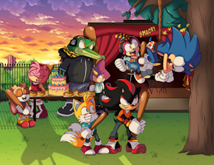 Sonic's Birthday Piñata is He (Commission) by EmperorCharm
