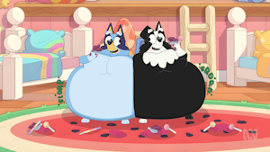 Fat n' Full Pups! (Bluey) by Randousernam12