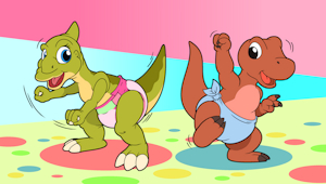 [Comm] Dino Diapey Dance! by Yipthecoyotepup