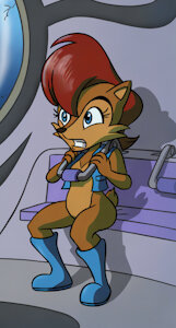 Sally Acorn & The Trap Seat (Commission) by Tho6Who4