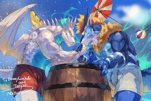 Summer Vacation with the Wrasslin by teryxc