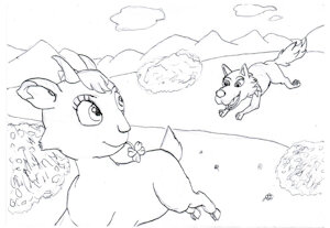 Mei and Gabu (One Stormy Night) by GentelDeerMELC