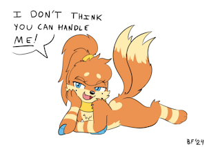 Sondra teasing by BattleFennec