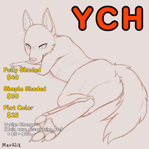 YCH for canine/vulpine opened! by Mavrick