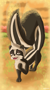 Mr. Airwick in Skunktember by Mewscaper
