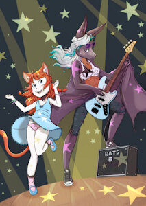 Commission: Sarana and Megan by RisingDragon