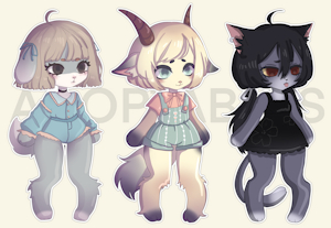 Trio of Cubs for Adoption for Sale! by dashpoppy