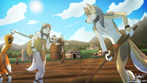 On the Field! (A TK themed commission from Caleum Imbr) by codyf0xx