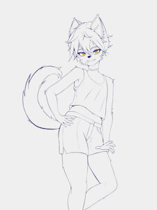 (YCH) [Traditionally Illustrated] Dante's Daisy Dukes by LupineLurker