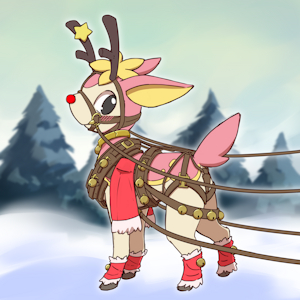 Deerling in the harness by ShippoNosekura
