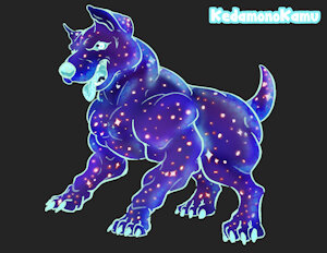 Space dog by KedamonoKamu