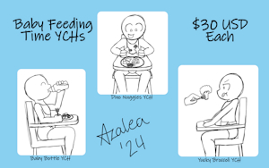 Baby Feeding Time YCHs by BabyAzalea