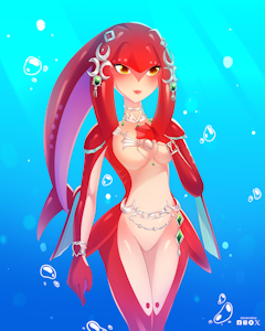 La Princesa de los Zora! [FANART] by DudeRedBlue