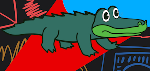 Psychedelic Croc by BakedFish