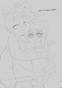 Mixxy and the Chee! Show off the Baby! by LittleCheddar
