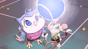 Tennis Mishap by Animancer