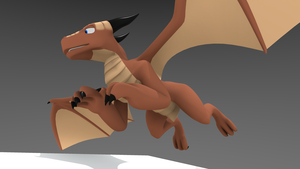 3D Dragon (w .blend DL Link) by Nero1024