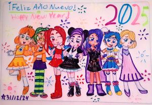 Happy New Year 2025 (Feliz Año Nuevo 2025) by aXXyM00n