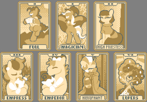MLP Balatro - Tarot 0-6 by Gluttonace
