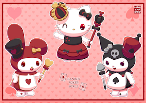 Sanrio Poker girls by HamtarOso