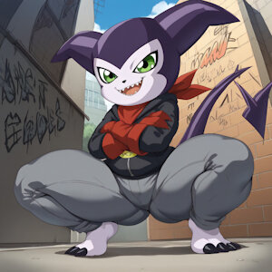 Impmon's photoshoot by AC3KILL3R