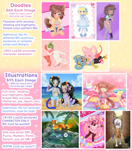 Kipaki 2025 Commission Price Sheet by Kipaki