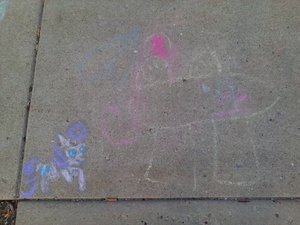Flutterchalk and Chibi Rarichalk by MightyJAK