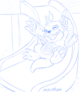 [CM] Gabumon at the Park! by Malachyte