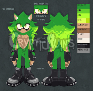 Green Hedgehog Adopt - CLOSED by CrypticRuins