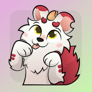 Playful Paws sticker YCH for Pixie by AlexUmkaArt