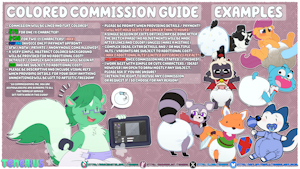 Colored Commission Guide 2025 by Tenerius