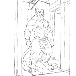 Panther waiting by WufRyder
