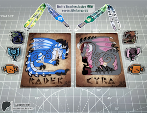 Acrylic MH badges by Nerscyra