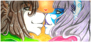 Kiss the nose. by YuikoIce