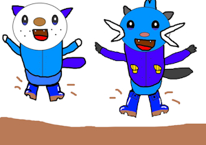 Welly Wearing Otters by PokeBoots