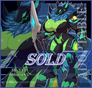 [ADOPTABLE] / Protogen Maleficent Nightblade by Serandres