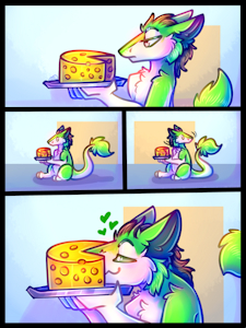 Ready A piece of cheese ych) by TainderStorm