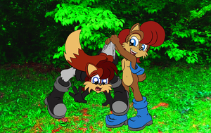 SALLY GIVES FIONA A WEDGIE&nbsp;&nbsp;by DARKZADAR